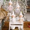 Soft And Adorable Christmas Hanging Angel Ornament With Plush Wings For Festive Decor