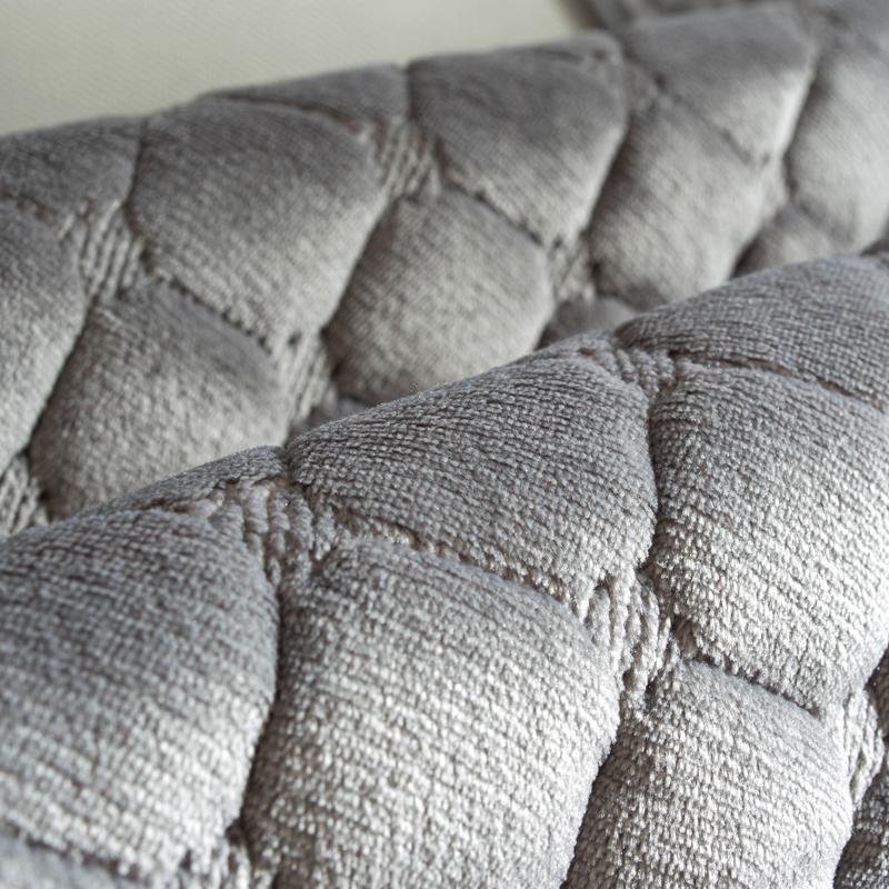 Ensfarget sklisikkert sofatrekk Tykk myk plysj sofa Putehåndkle til stuemøbler Dekor Slipcovers Sofatrekk