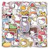 50 Cute Sanrio KT Cat Stickers for Water Bottles, Phones, Tablets, and Suitcases