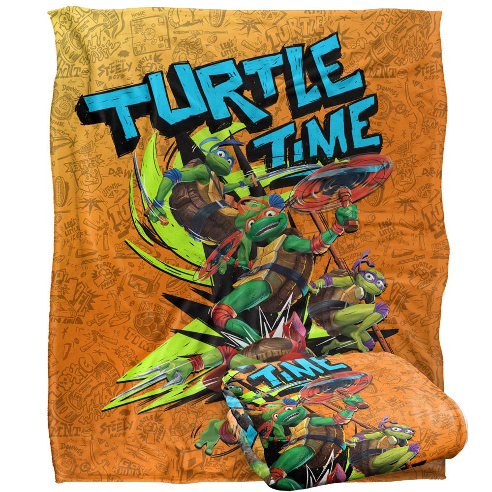 Teenage Mutant Ninja Turtles: Mutant Mayhem Turtle Time Silky Supersoft Blanket