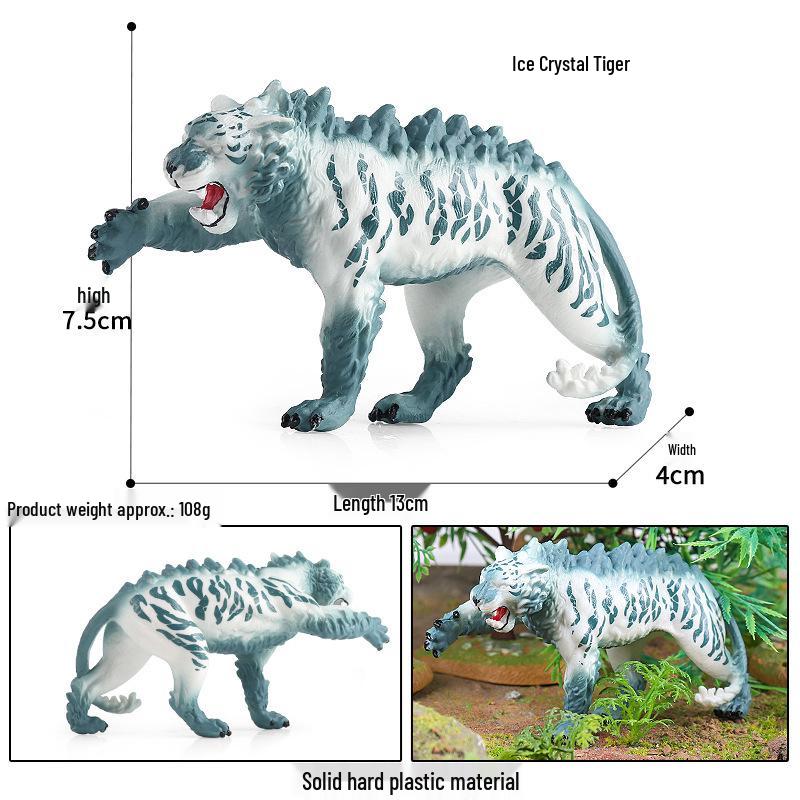 Children's Fantasy Dragon Toy Set: Knight, Elf, Animal, and Fire-Breathing Flying Dragon Model