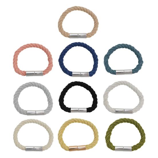 Strong Magnetic Curtain Tieback, Decorative Modern Rope Tie Back Buckle for Drapes, Window Curtain Holdback for Home Bedroom Office