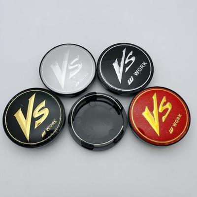 4pcs 58MM (I.D 54MM) VS W Work Logo Emblem Car Wheel Center Caps Car Accessories for Wheels Rim Hub Hubcaps Cnetre Cover Replace
