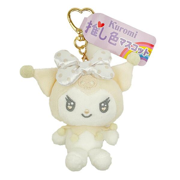 Sanrio Kuromi White Plush Mascot Keychain Oshi Katsu