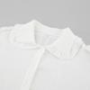 French-Style Lace Lantern Sleeve Loose Long-Sleeve Shirt For Women Spring Autumn Fashion New 100% Cotton Girls Top