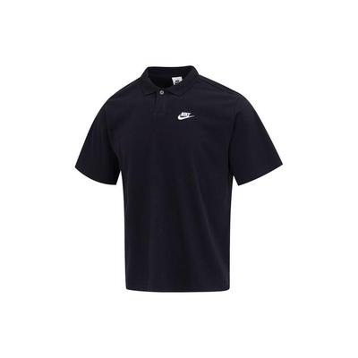 Club T Shirts Men's Black Polo Collar Moderate DX0618-010