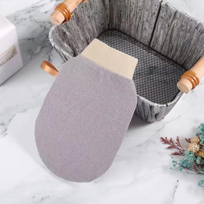 

Bath Peeling SPA Exfoliating Shower Brush Body Cleaning Scrub Mitt Rub Dead Skin Gloves Shower Towel Foam Body Massage banheiro серый