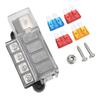 4 Gang Fuse Box Positive Block Perfect Solution for Automotive and Marine Electrical Systems with For ATO ATC Compatibility