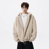 Men's American Style Fur Collar Winter Jacket - High Street Fashion Warm Hooded Cotton Coat