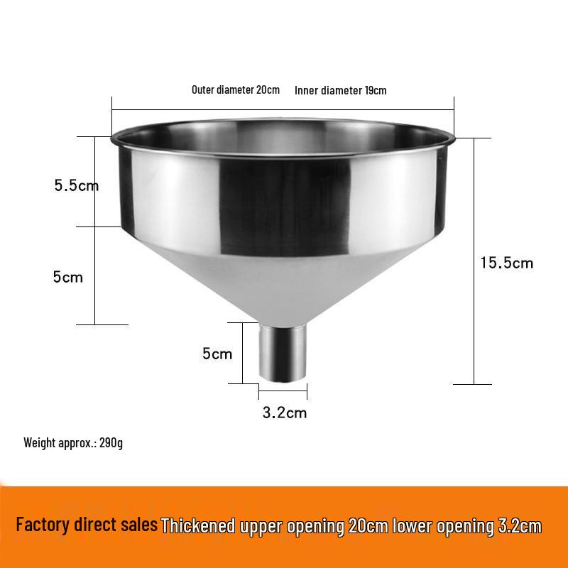 Heavy-Duty Stainless Steel Large Funnel for Industrial Fuel and Oil Press Machines