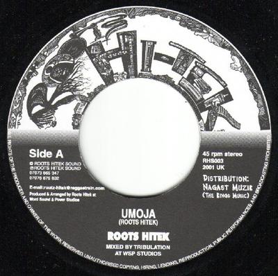 7inch Record ROOTS HITEK  Umoja RHS003 Roots Hitek Mus 2001 UK Reggae Ska  Dub Used