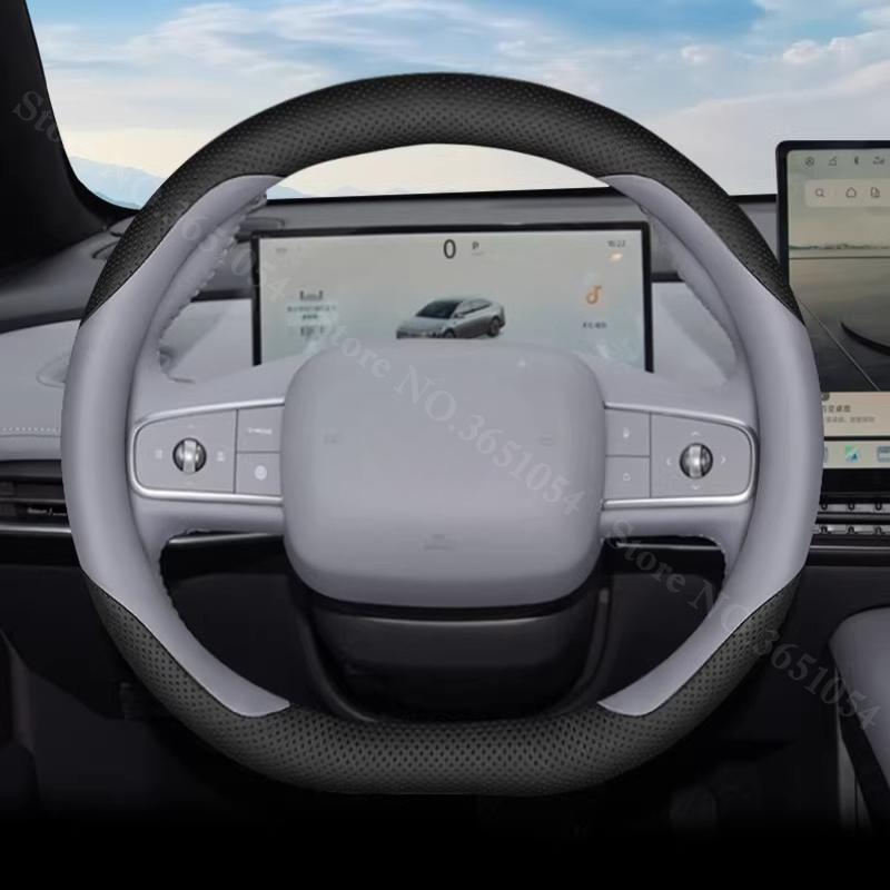 Ultra-thin Napa Leather Car Steering Wheel Cover For Nissan N6 N7 2026 2026 Breathable Auto Steering Wheel Protector Accessories