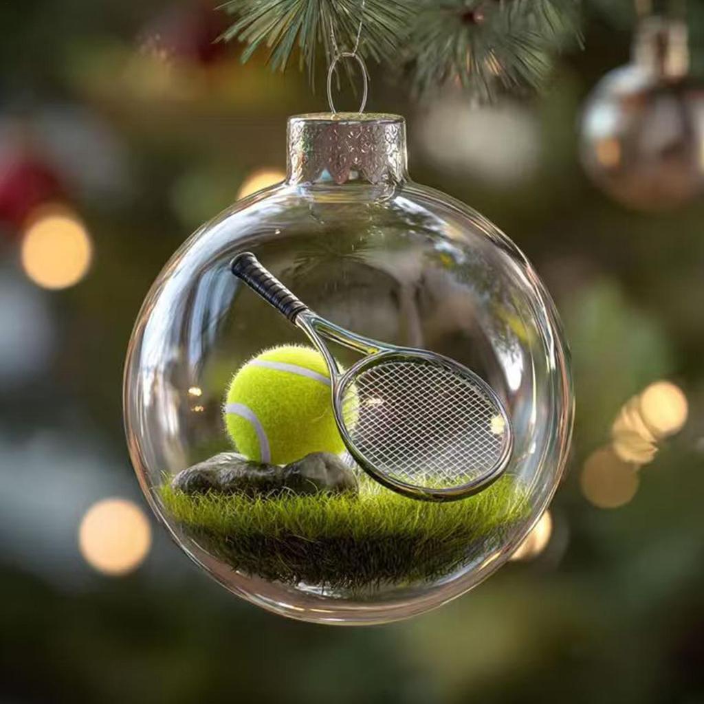 Christmas Ball Ornaments Festival Sports Scene Ball Decoration Christmas Tree Ornament for Gathering Mantle Fireplace Porch