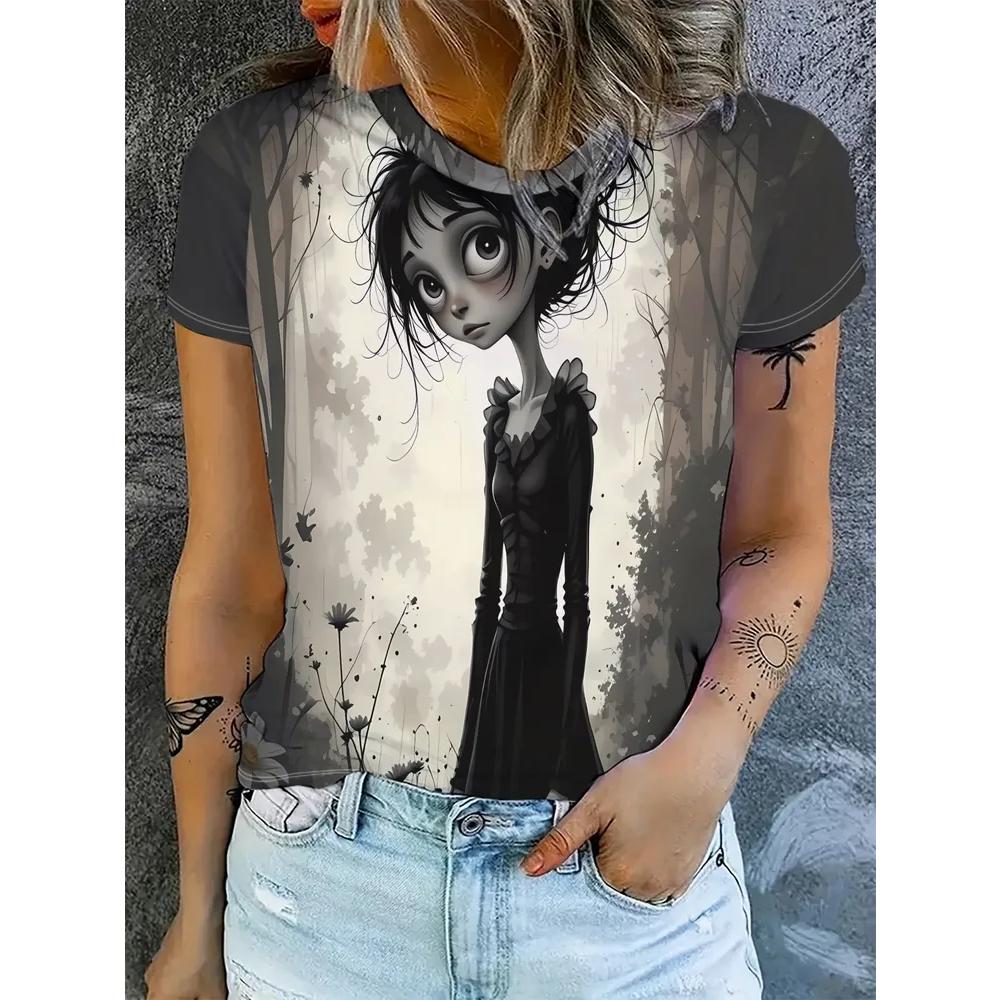 Daily Comfort Versatile Women s Short Sleeve Fashion Top Casual Loose T-Shirts Women’s XS