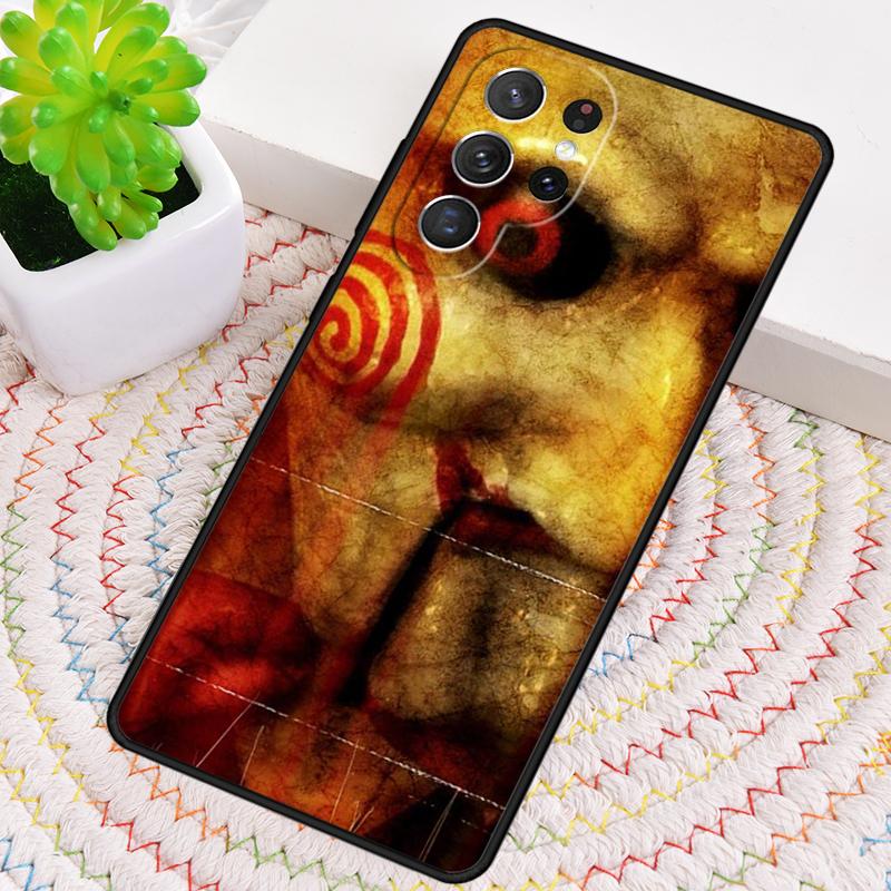 Jigsaw Saw Horror Silicone Phone Case For Samsung Galaxy note 10 pro S26 S25 S24 S23 S22 S21 Plus S25Ultra Capa Cover