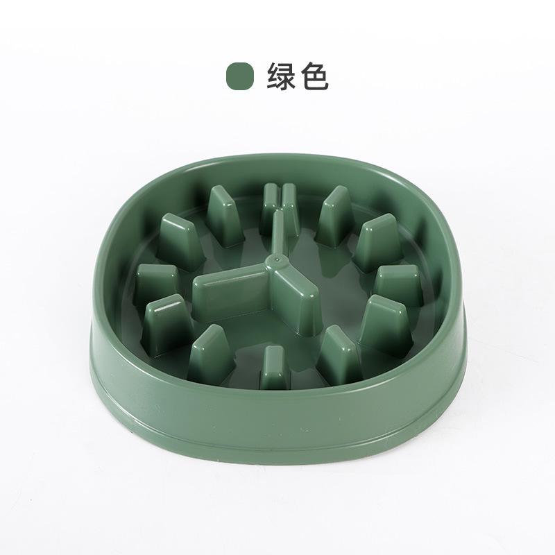 

Pet dog feeder, pet bowl, spot, anti-choking dog bowl, dog basin, pet anti-overturning slow food bowl, spot. лес зеленый