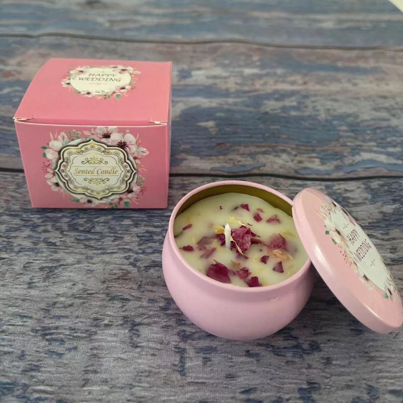 1pc soybean wax dried flower aromatherapy candle birthday gift fragrance