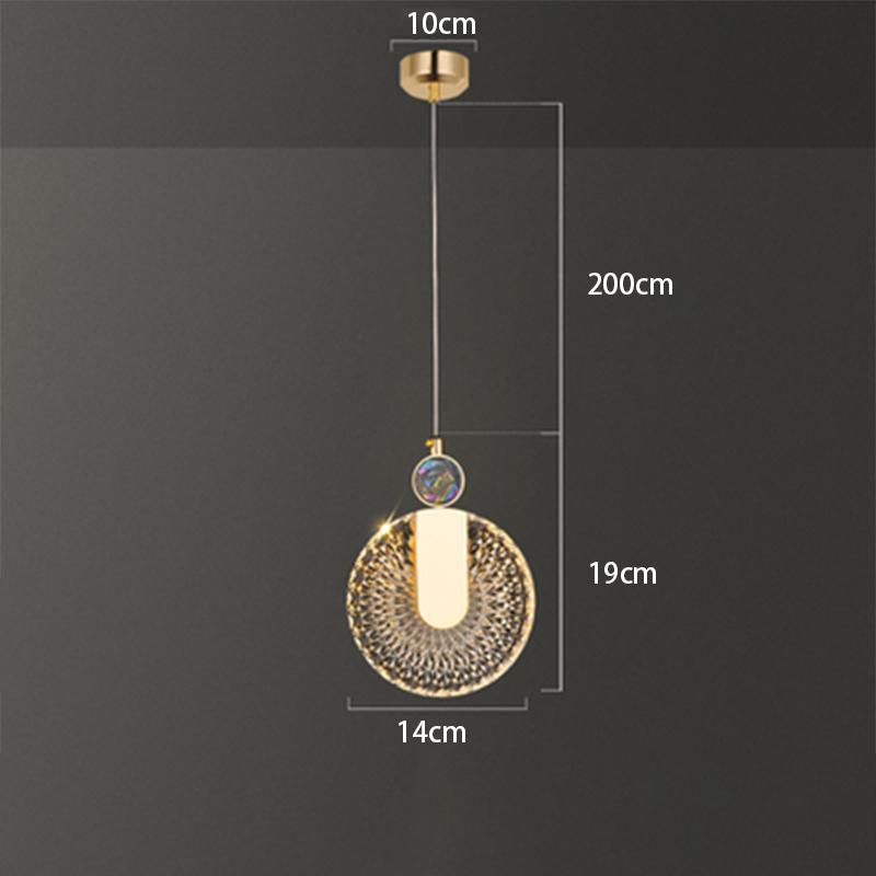 Nordic LED Pendant Lights Indoor Lighting Luxurious Hanging Lamp Home Living Room Decoration Dining Tables Bedside Aisle Light
