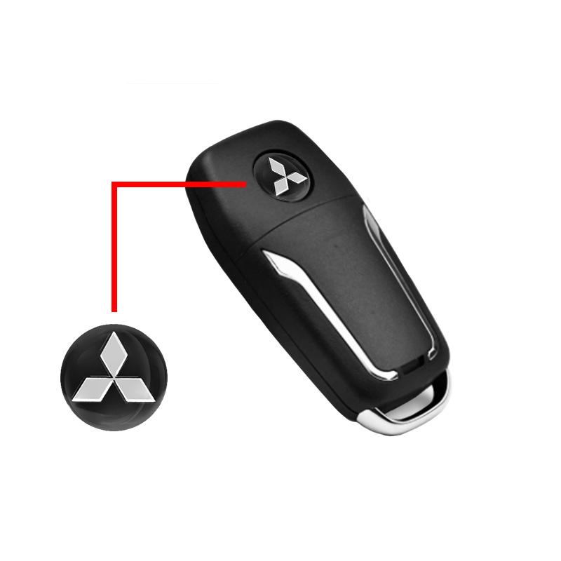 Odznaka Samochodowa Kluczyk Naklejki Sterowania Auto Brelok Emblemat Naklejka Akcesoria Do Mitsubishi Ralliart EX Outlander Competition Outlander