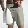 Sports Shorts Solid Color Loose Drawstring Summer Quick Dry Zipper Pockets Shorts for Fitness