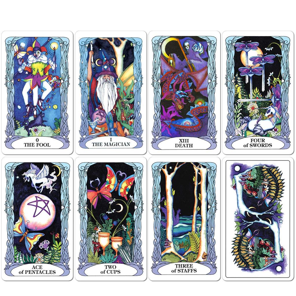 LANG Tarot of a Moon Garden Japanese Instruction Tarot Tarot Fortune TAROT OF A MOON GARDEN (with Manual) Cards, Telling, [Authentic]