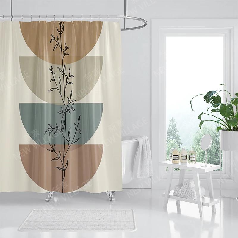 Vodotěsný látkový sprchový závěs Koupelnové závěsové doplňky 180x200 Koupelnový závěs do sprchy 240*200 severský boho dekor 240x200