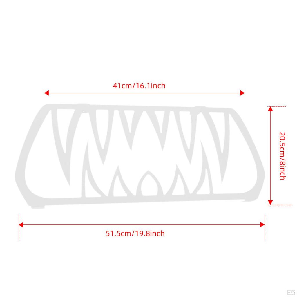 Front Grill Trim Grille Teeth Insert Premium High Performance Lower Protector Directly Replace