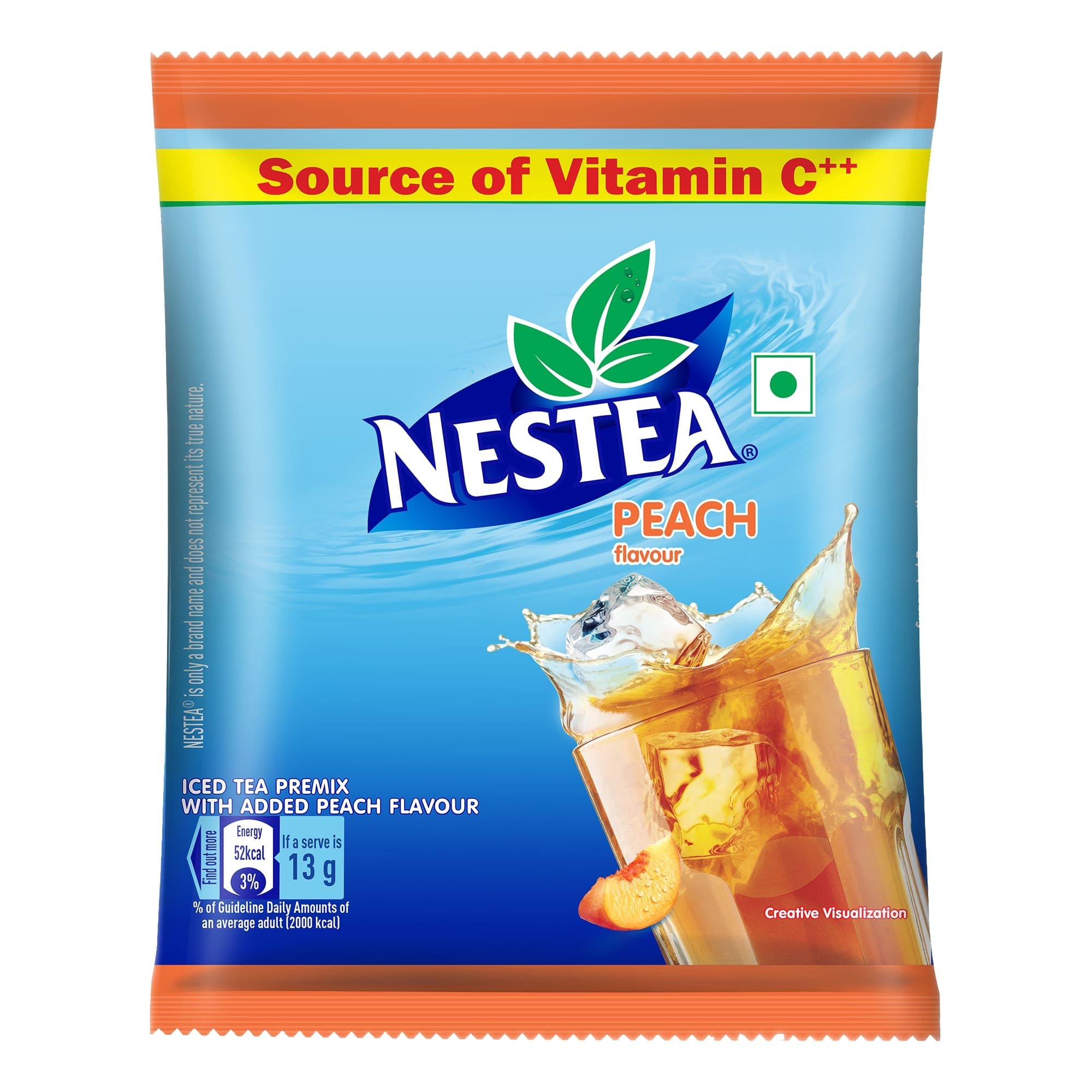 

NESTEA Powder Instant Peach Iced Tea | Refreshingly Good Taste | Made with Nilgiri Tea Leaves | Source of Vitamin C | 400g Pouch