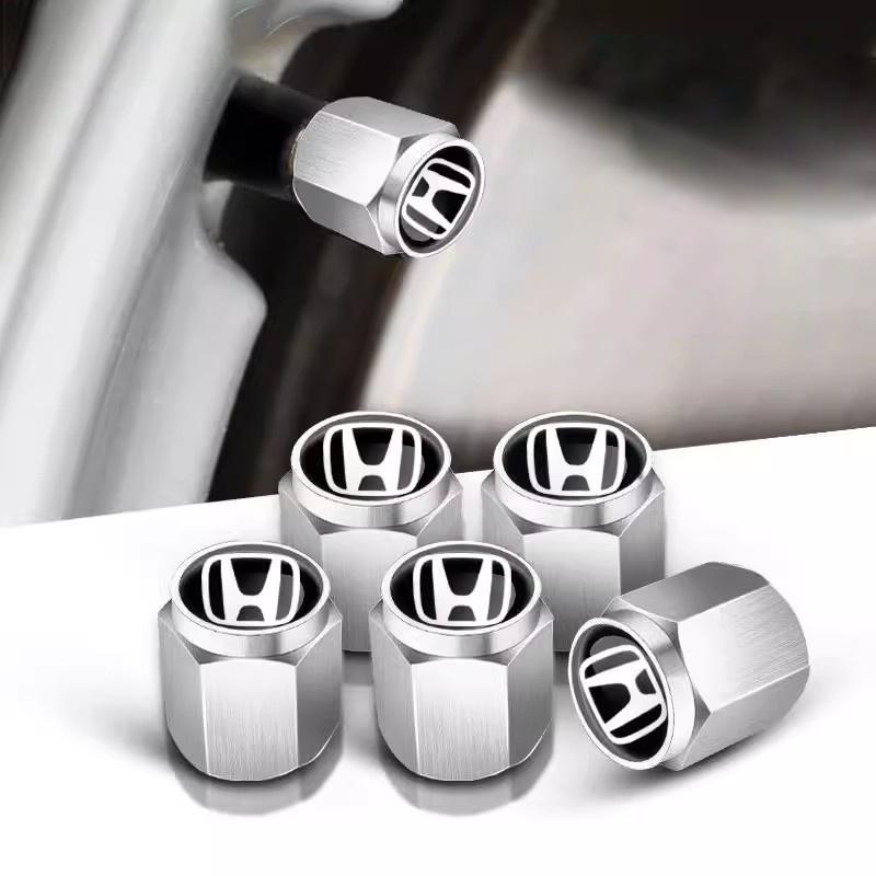 

5Pcs Metal Car Wheel Tire Valve Caps Stem Case Cover For Honda Civic FIT CRV Accord Jazz HRV Stepwgn Prelude Insight Odyssey CRZ