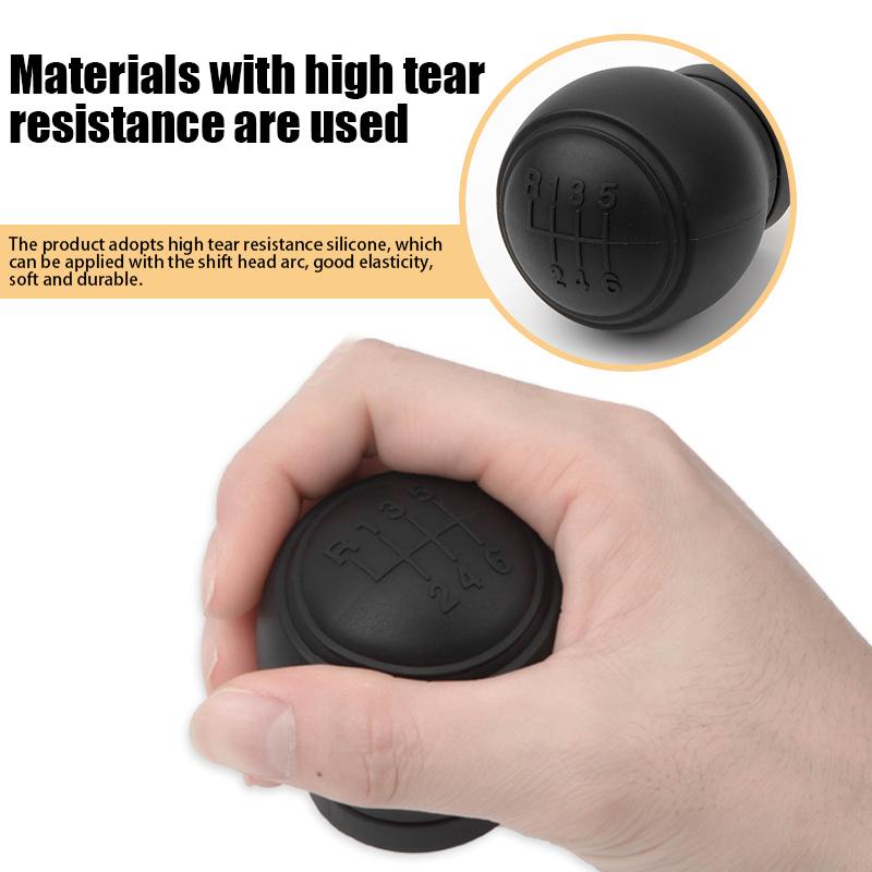 Wear-Resistant Gear Rod Cover Universal Silicone Car Gear Head Shift Knob Cover Gear Shift Non Slip Grip Handle Case