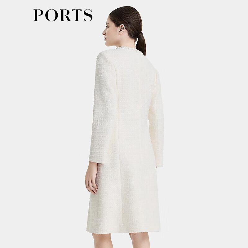 Ports Women's Autumn/Winter Braided Edge Tweed Dress