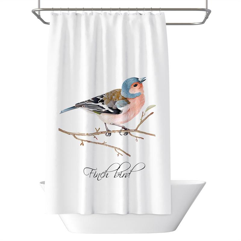 Bathroom Thickened Waterproof Curtain Mildew Proof Shower Curtain Shower Partition Curtain Shower Curtain Bathroom Curtain Free Perforation