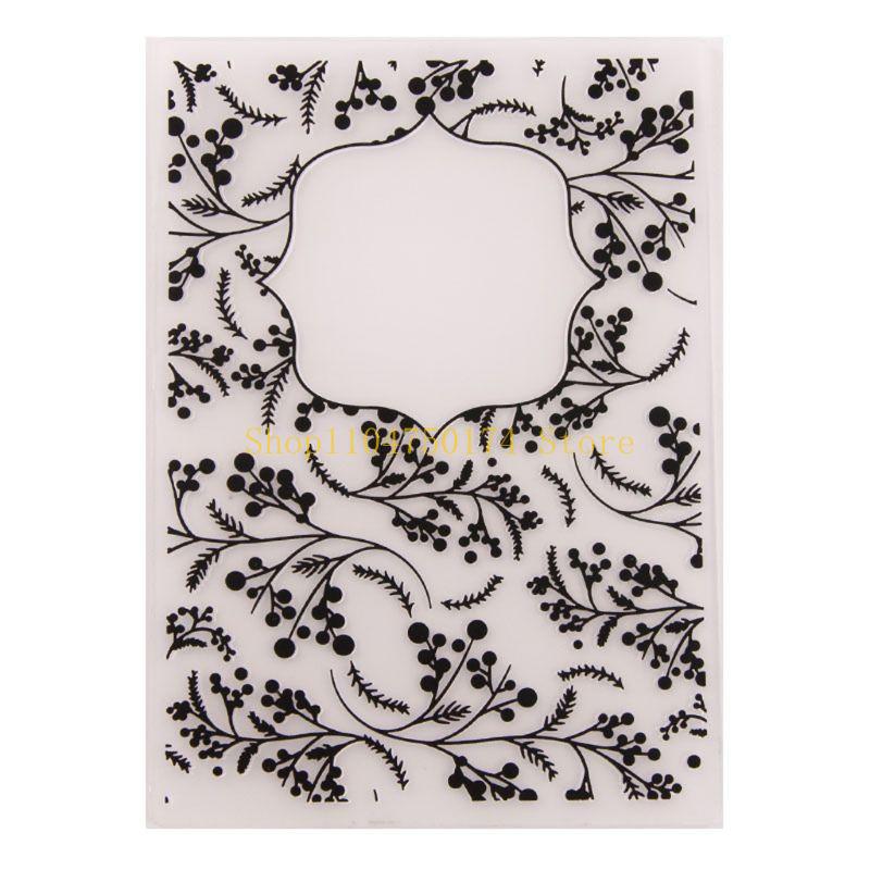 Fruits Plastic Embossing Folder Template DIY Scrapbook Photo Album Card Making top sale