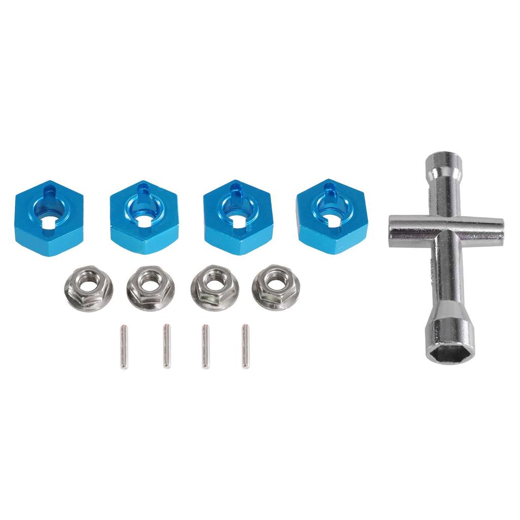 Mangniu MN128 G500 RC Car Metal Upgrade Coupler with Hex Nut and Sleeve