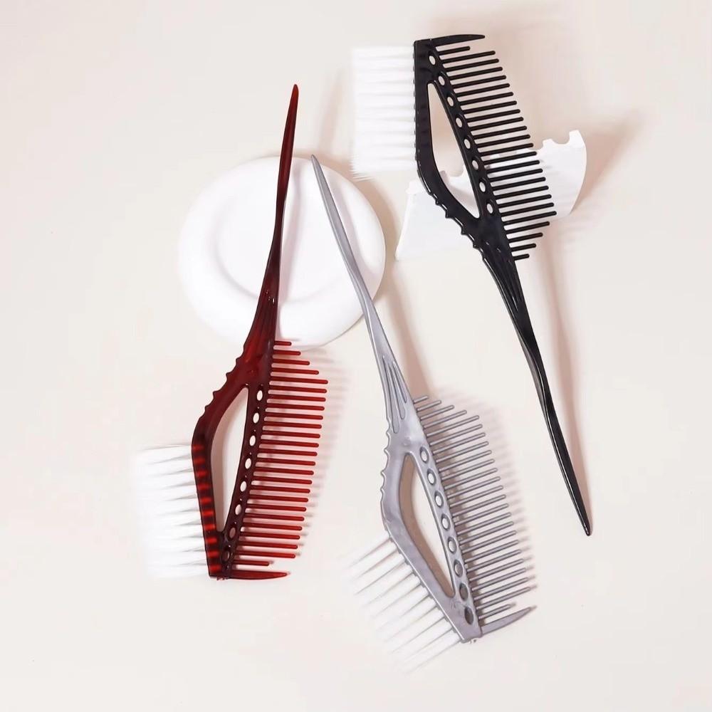 Plastic Hair Dye Brush Professional Hair Salon Supplies Hair Dye Hollow Comb For Home Hairdressing