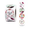 500 pezzi/rotolo 1 pollice Adesivi Grazie Adesivi Sigillo per Dolci Torte Biscotti Cartoni Animati Adesivi Ricompensa Bambini Fiori Matrimonio