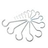 40/100Pcs Cup Screw Ceiling Hook 16mm-30mm Screw-in Metal Hanger Eye Bolt Picture Frame Plant Light Garage RV Outdoor/Indoor