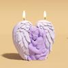 Wing Heart Silicone Candle Molds Butterfly Shape Silicone Molds for Epoxy Resin Candle Soap Chocolate Fondant Molds