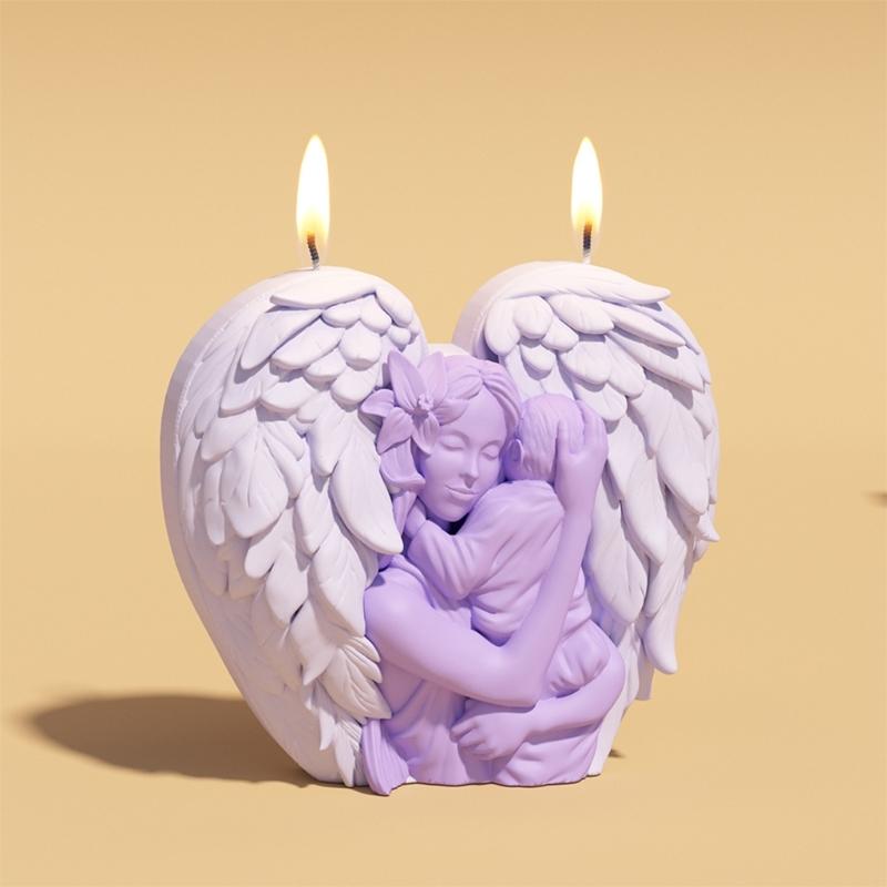Wing Heart Silicone Candle Molds Butterfly Shape Silicone Molds for Epoxy Resin Candle Soap Chocolate Fondant Molds