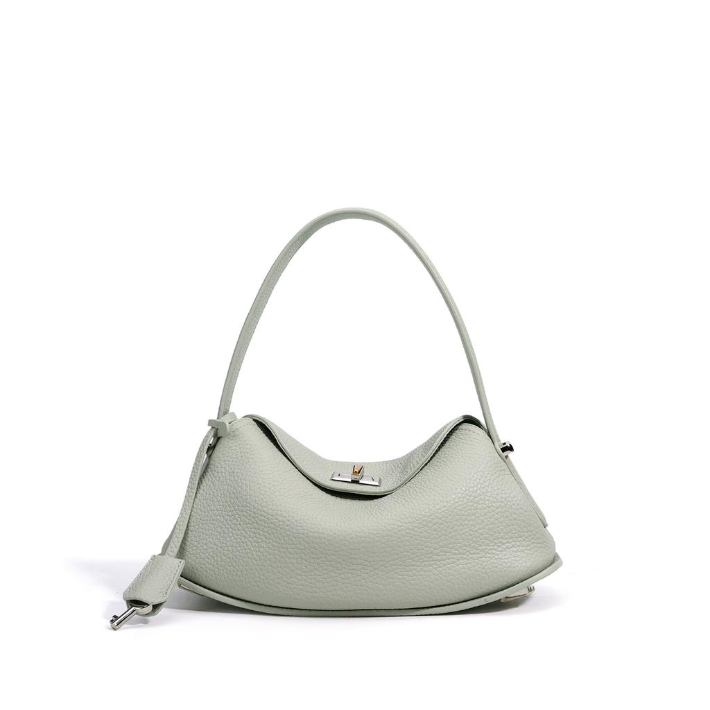 Early Spring Series Leather Women's Bag First Layer Cowhide Simple Crossbody Bag Premium Shoulder Bag