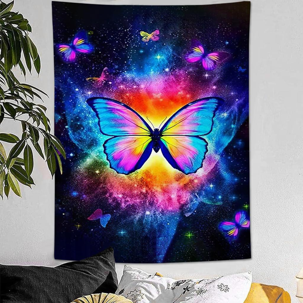 Fantasy Dragon Wall Tapestry Fire and Forest Scene Art Print Boho Home Decor Mythical Creature Design Room Decoration Fashion