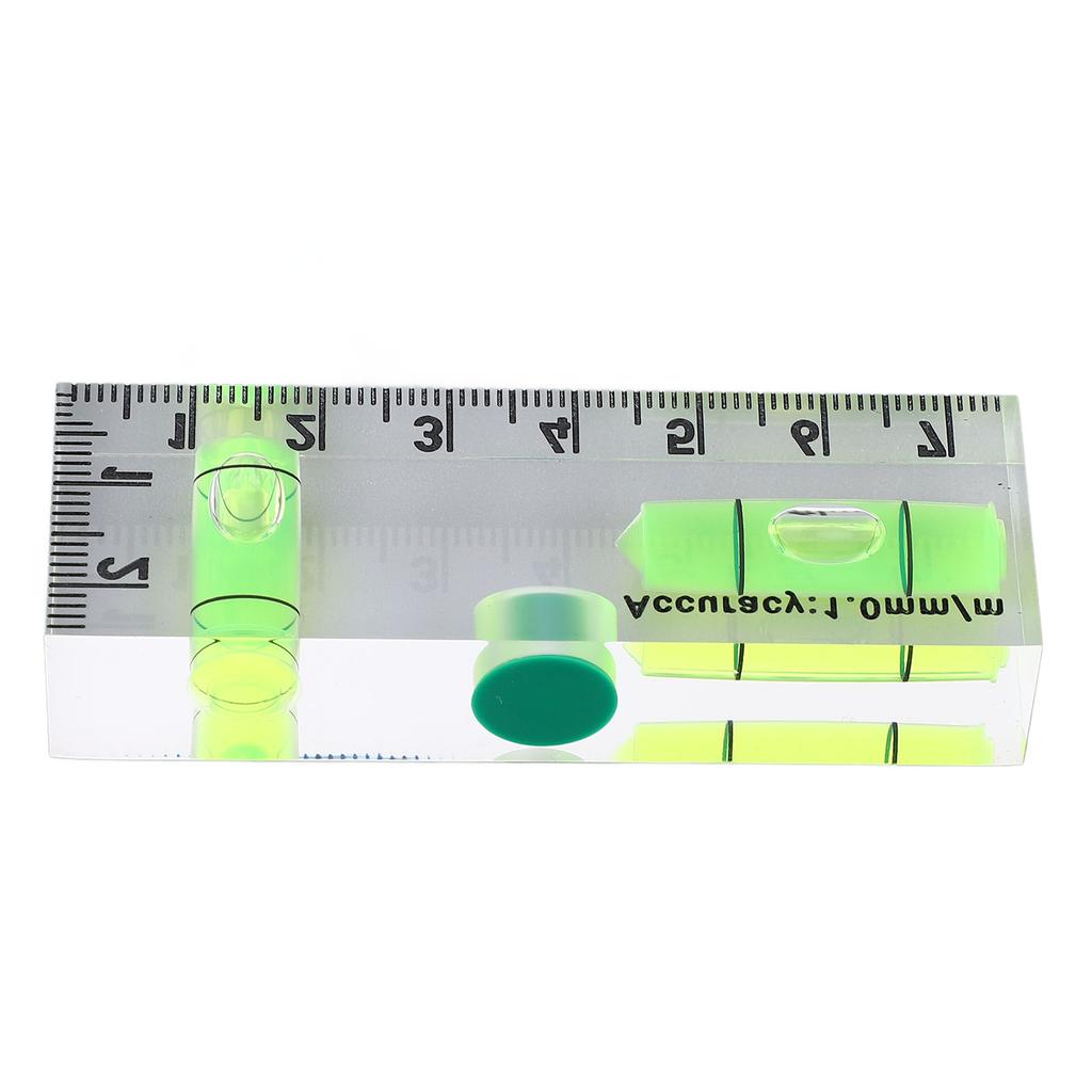 Mini Level Ruler with 1 Magnet Small Acrylic Level Tool for Horizontal and Vertical Measurement