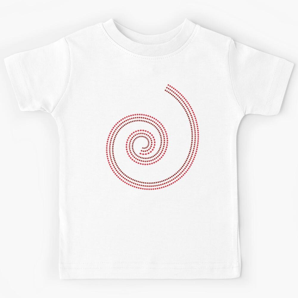 Red swirly stars Kids T-Shirt 140