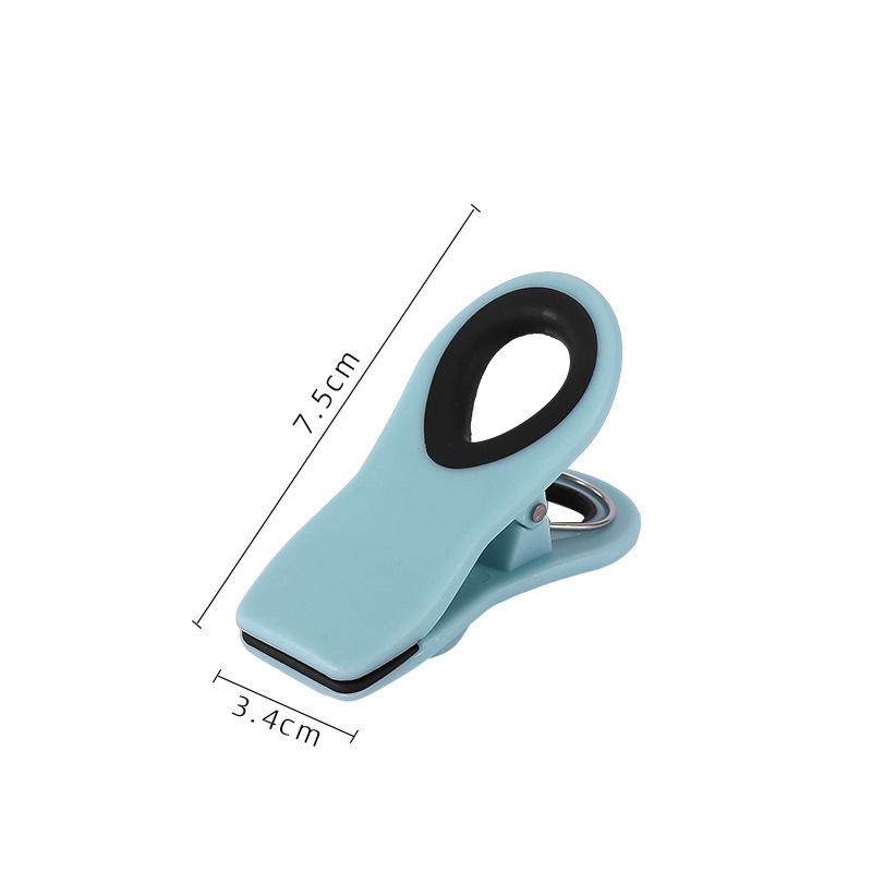 

Клипса-наклейка на холодильник, бытовая клипса для герметизации и защиты от влаги, простая многоцелевая клипса для запечатывания пищевых продуктов небесно-голубой