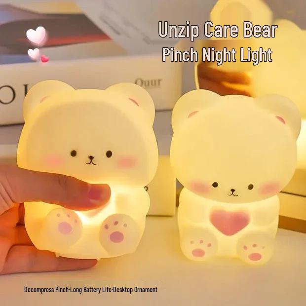 

Creative Cute Heart Bear Bedside Night Light – Decorative & Lovely Ambiance Regular