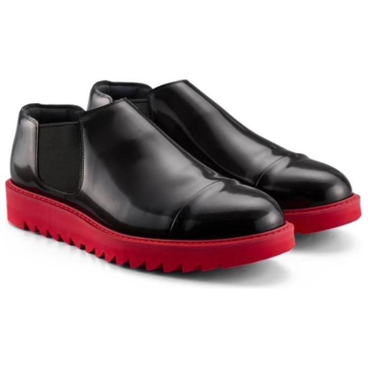 ONITSUKA TIGER Side Gore Boot Low Black Classic Red Men Sneakers 1181A594-001