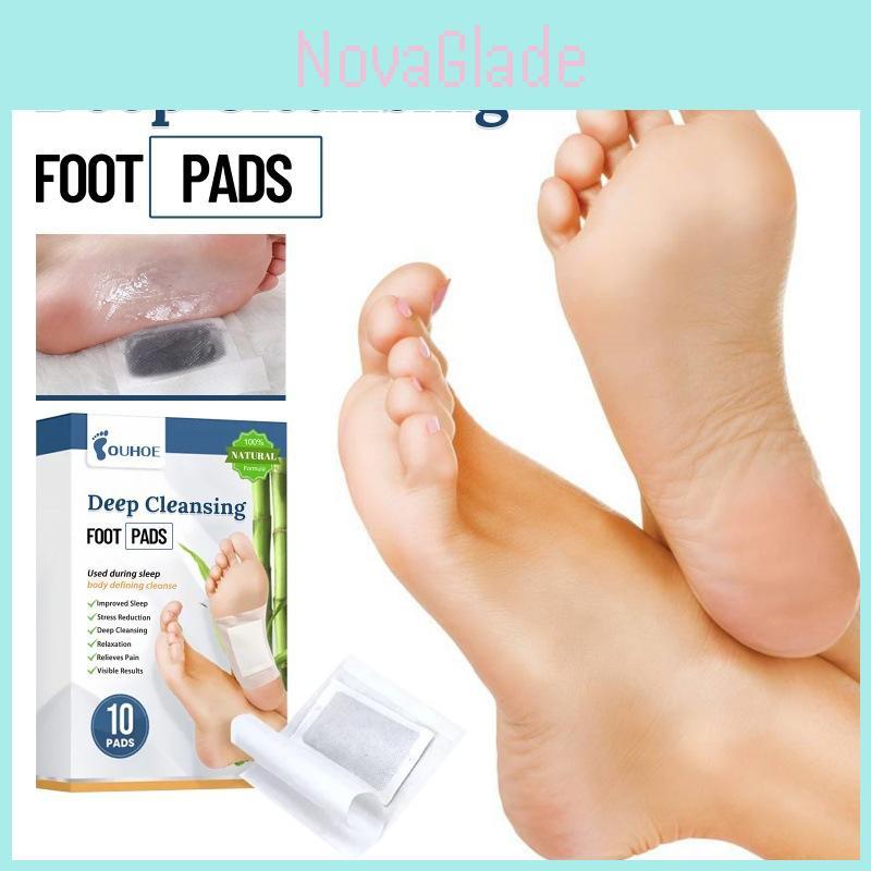 Ouhoe Deep Cleansing Foot Pads Relaxing Foot Care For Stress Relief And Detoxification 10 Pieces