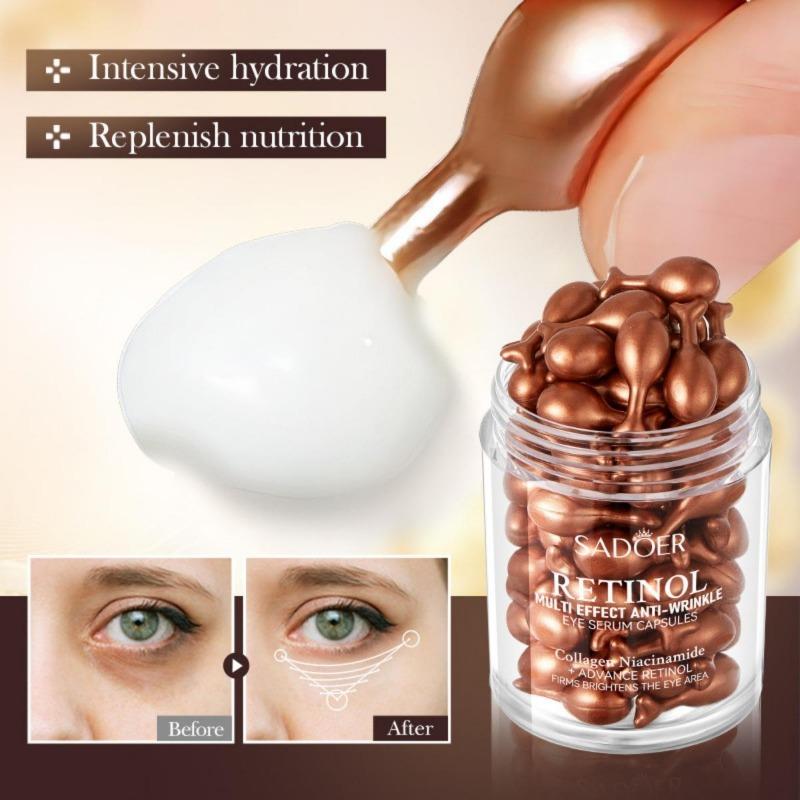 Retinol Serum Cream. 45pcs/box Multi Effect Firming Capsule Eye Cream Moisturizing Face Cream