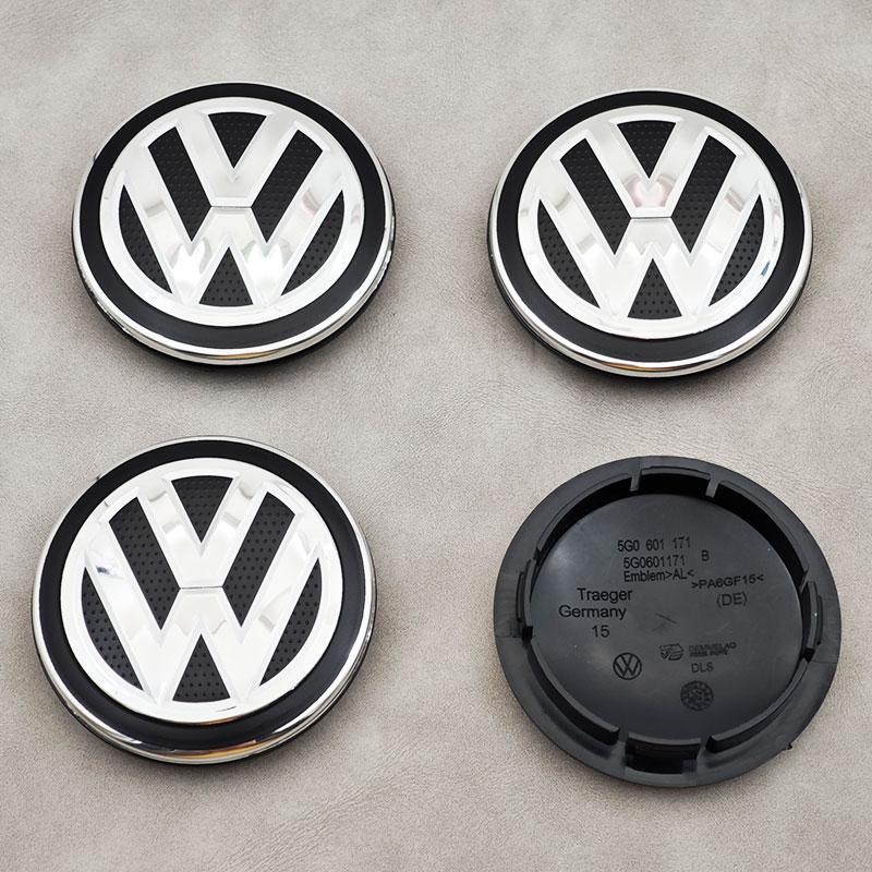 Für VW Volkswagen Jetta MK5 Golf 4 Stück 65mm Auto Radnabendeckel Für Volkswagen VW Golf Passat Tiguan Lamando Teramont Cross