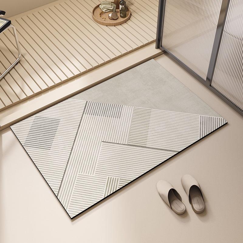 Wabi-Sabi Diatomaceous Earth Bath Mat: Non-Slip, Water-Absorbent, Quick-Dry, Stain & Wear Resistant